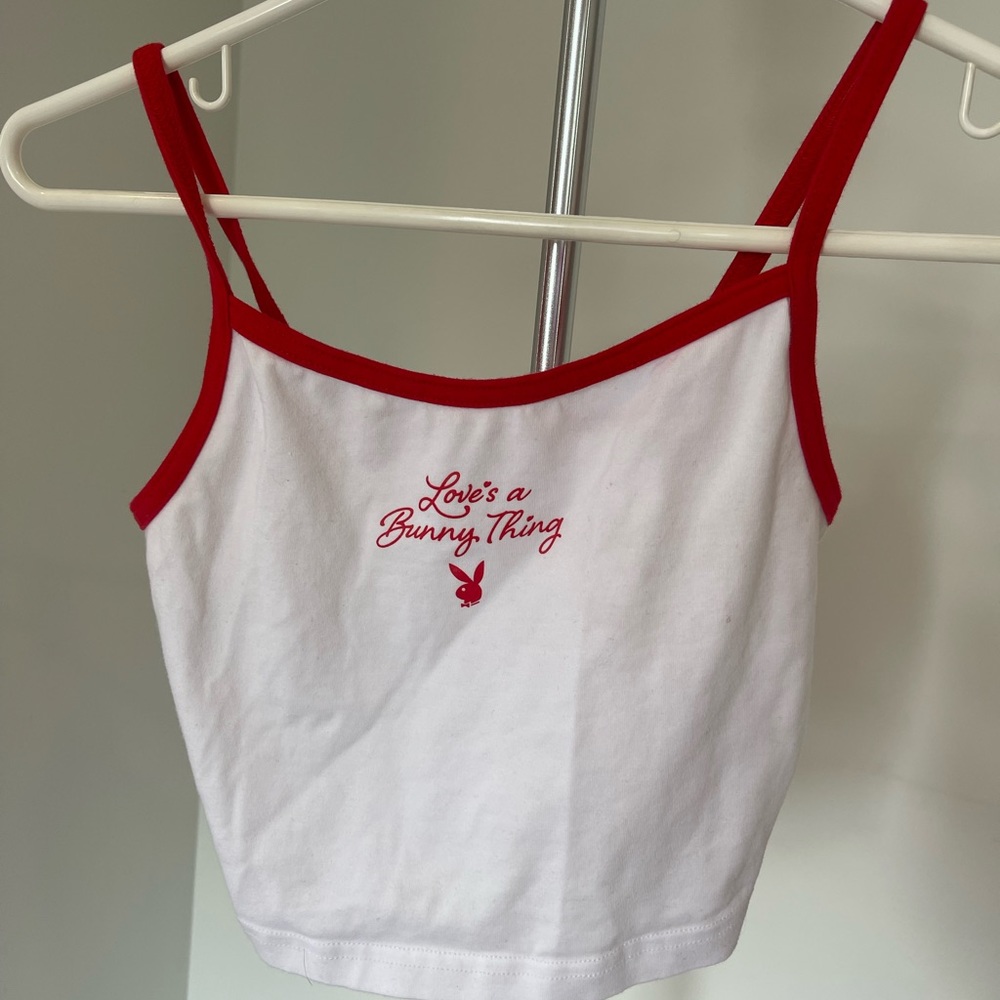 Playboy pacsun loves a bunny thing crop tank